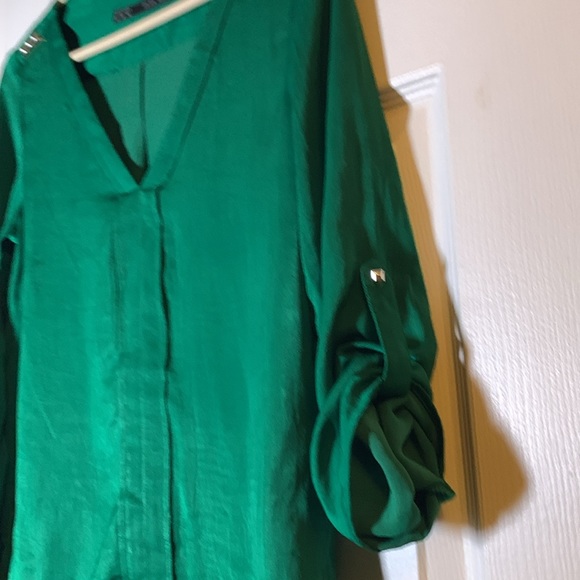 SOLD -Preloved Zara Basic Blouse - Picture 4 of 4